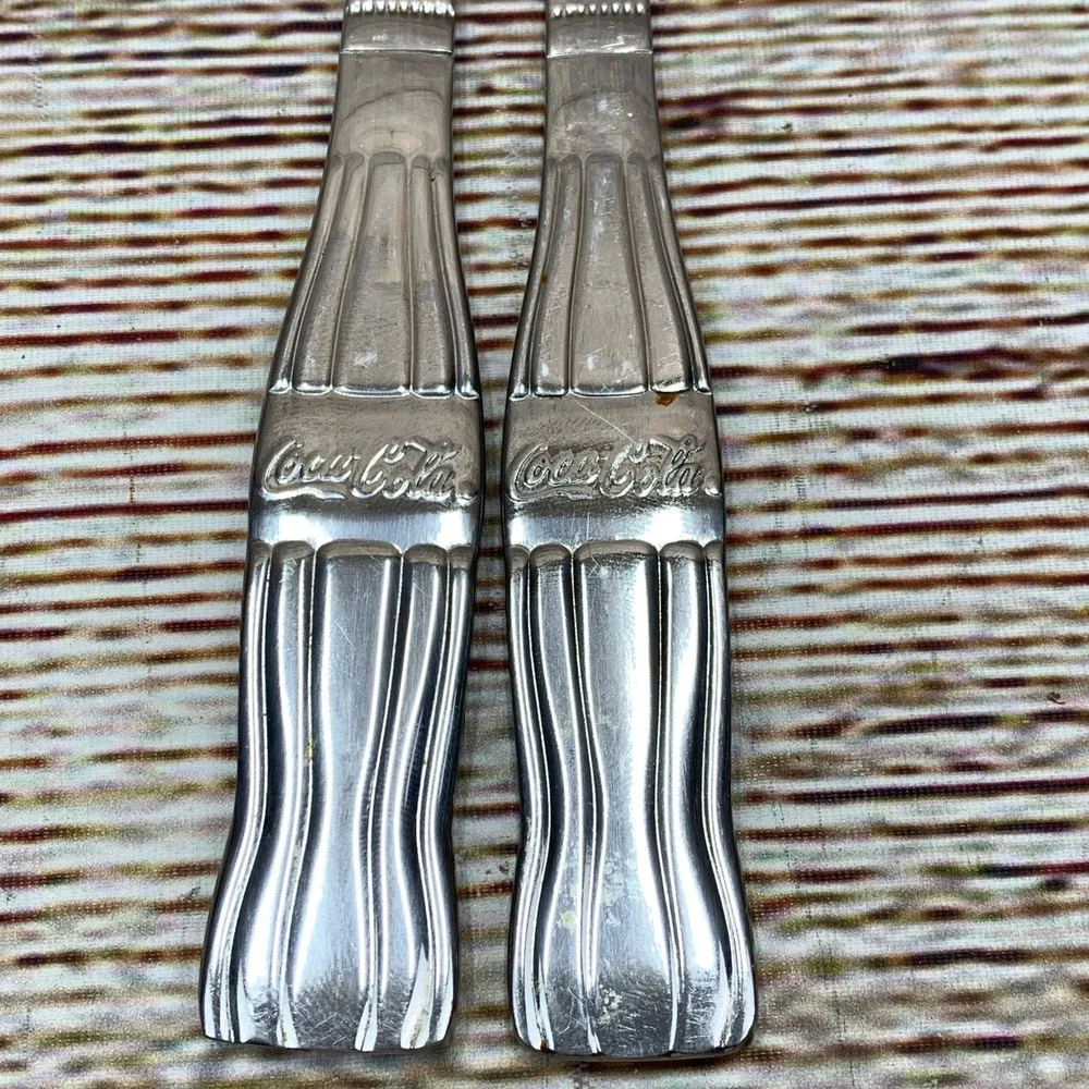 Coca-Cola Gibson Stainless China Knife Set, Bottle Handle,‎ Collectible